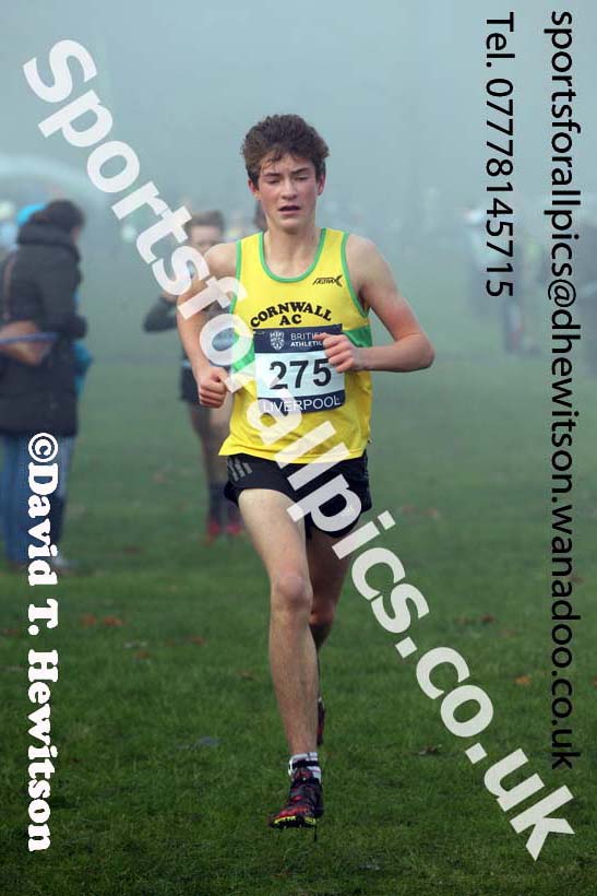 Boys under-15s, European Cross Country Trials, Sefton Park, Liverpool. Photo: David T. Hewitson/Sports for All Pics